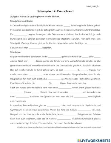 NW2-Lek2-Ü11-Schulsystem in Deutschland