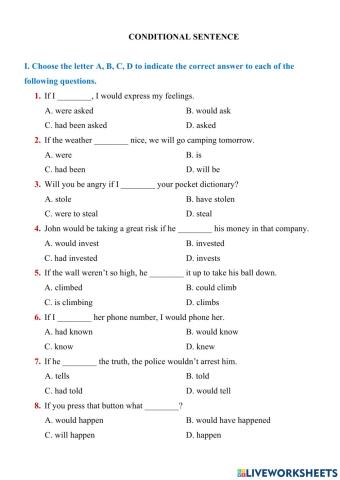 G9 - Conditional sentence