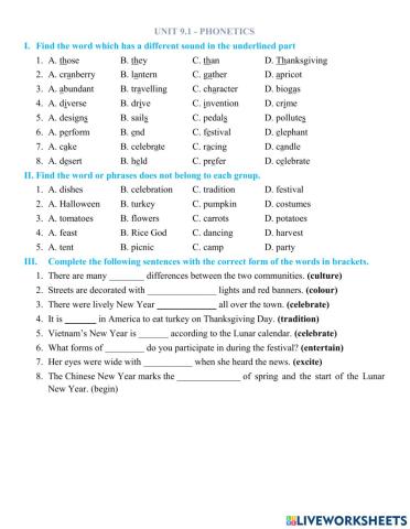 Y7 Unit 9.1-Phonetics