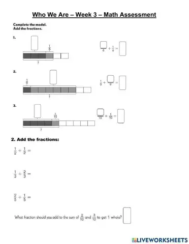 WWA - Week 3 - Math Assessment