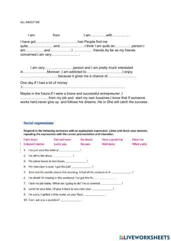 Writing and speaking