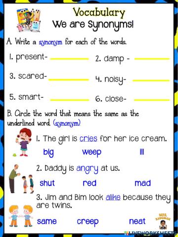 Synonyms Review