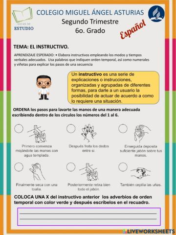 Guía de español 2 bloque Sexto grado