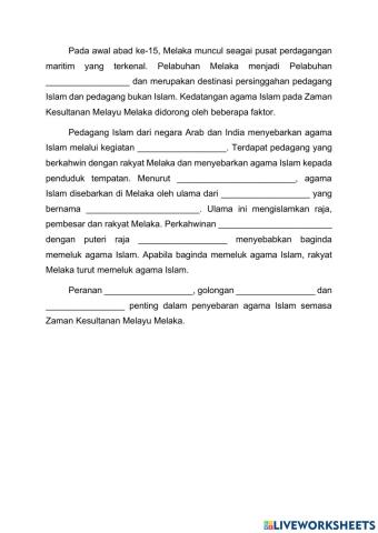 Faktor Kedatangan Islam Zaman Kesultanan Melayu Melaka