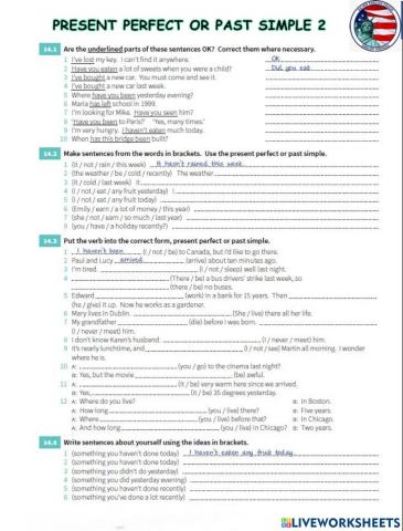 Present perfect or past simple 2
