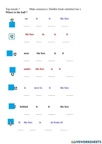Prepositions of place
