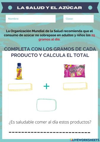 Proyecto de la salud y el azúcar