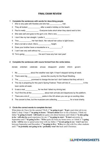 Insight Elementary - Final Review