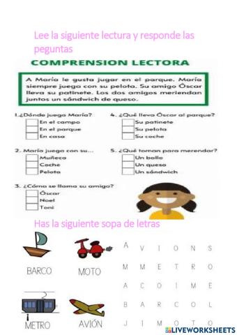 Actividades de lengua y literatura