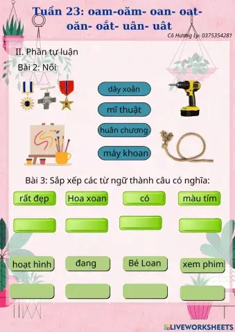 Bài tập tuần 23 cánh diều