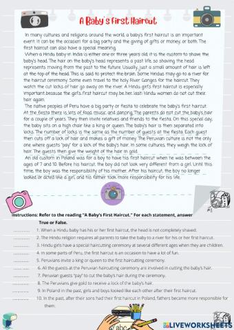 A Baby’s First Haircut