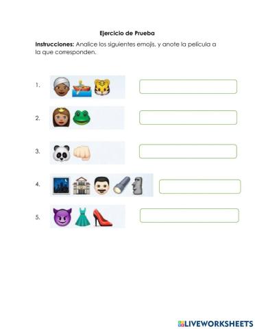 Peliculas con emojis