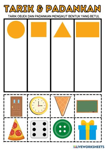 Memadankan objek dengan bentuk yang sama