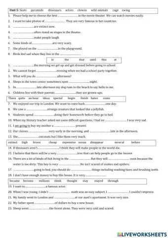 Reading extra unit 5