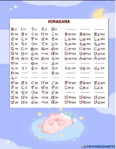 Bảng chữ cái Hiragana