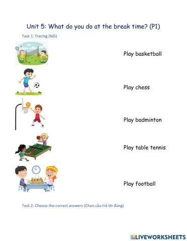 What do you do at the break time?