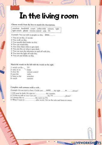 In the living room 1