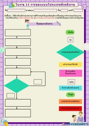 แบบฝึกหัดวิทยาการคำนวณ