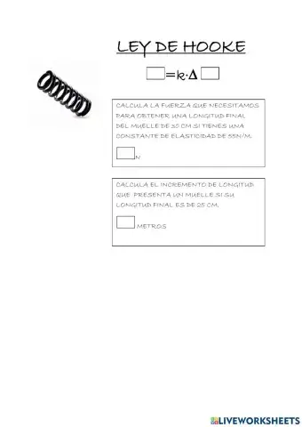 Ley de hooke