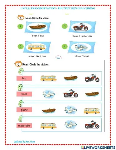 Unit 8 transportation