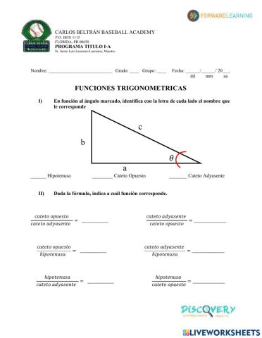 Funciones trigonometricas