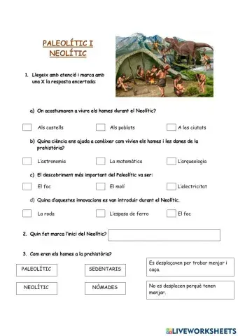 Paleolític i neolític