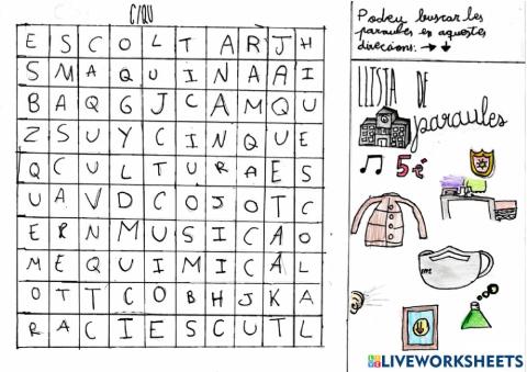 Sopa de lletres C-Qu