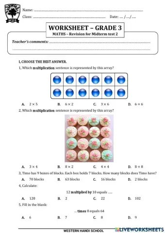 Revision for Midterm test 2
