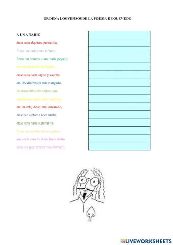 Poema -A una nariz-, de Quevedo