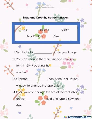 Adding text to your image in GIMP