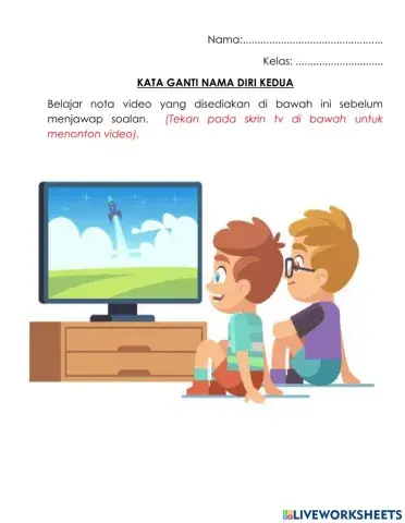 Kata ganti nama diri kedua