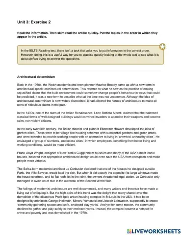 Mindset IELTS 3 - Grammar & Vocabulary Skills Modules - Unit 3 Ex2