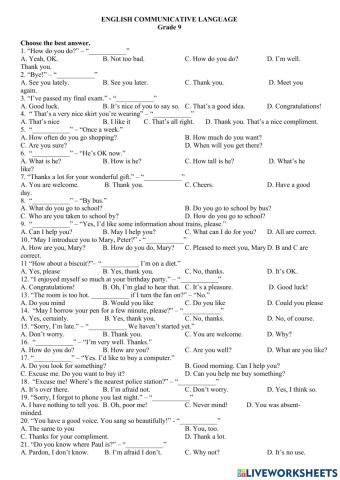 English communicative language