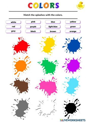 Match the Color Words