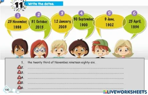 6 6.ünite telling the dates 1.etk