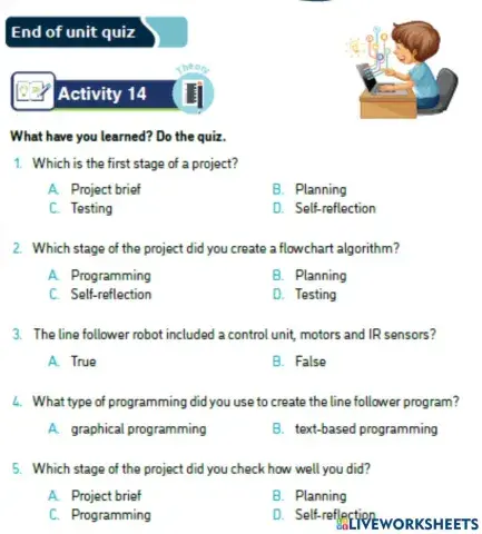 Activity 14 - U5 -(End of Unit Quiz)