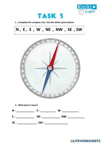 Task 3 ESCAPE ROOM - Cardinal directions