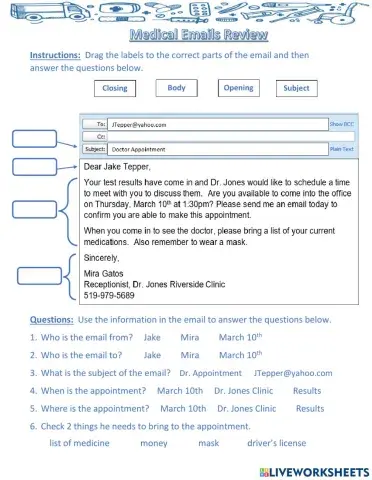 Medical Email IWO review