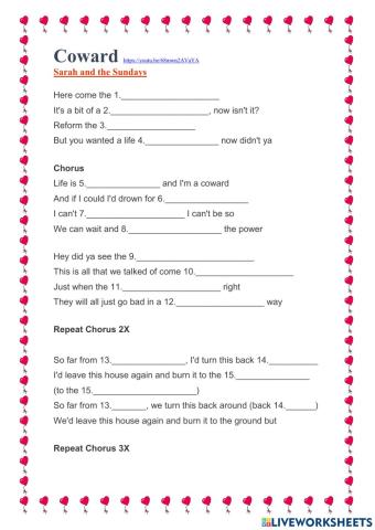 SONG: Coward by Sarah and the Sundays