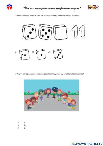 Evaluacion de matematica 2do 3