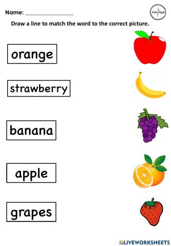 Fruits - Matching