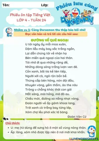 Ôn tập tuần 24