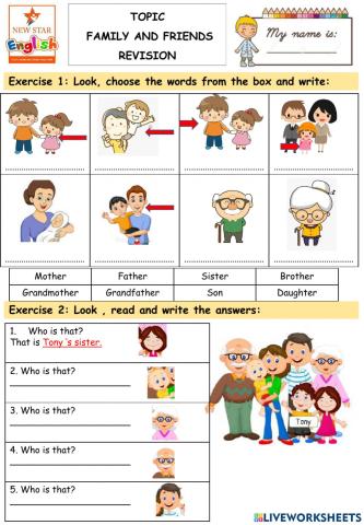 Starters- Family and Friends- Revision