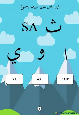 Jawi : Bentuk Huruf Bersambung : 04. Sa (2022)