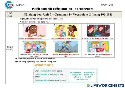 Hướng dẫn học tuần 30