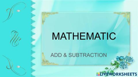 Problem solving & add with subration calculate