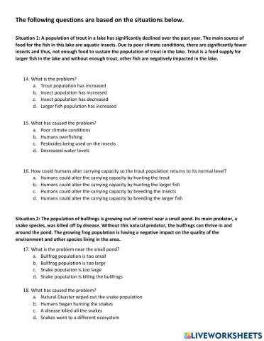 Population-Limiting Factors