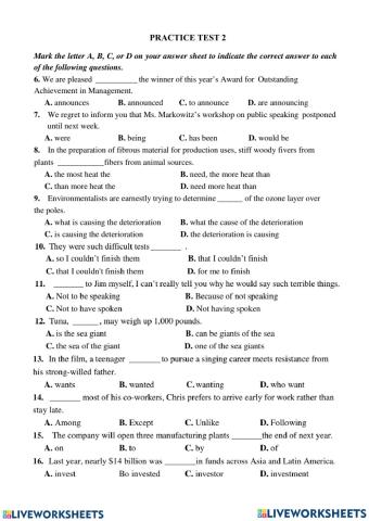 Week 28-Practice Test 2