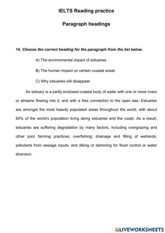 Paragraph Heading 14