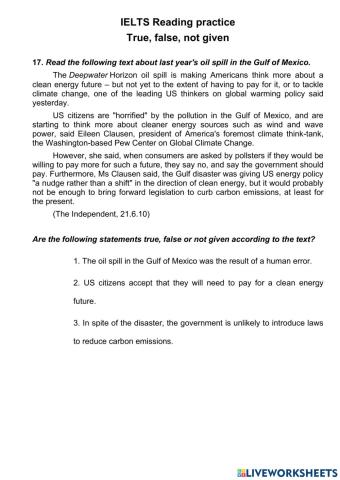 True-False-Not Given 17